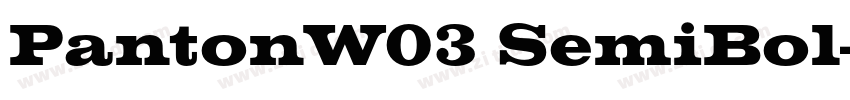 PantonW03 SemiBol字体转换 PantonW03 SemiBol字体转换